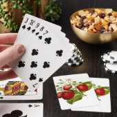 Bladbladblad voor levensmiddelen pokerkaarten (Insitu)
