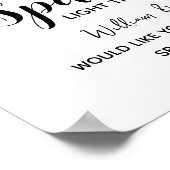 bladbladerblad groene sparkler stuurt bruiloft af poster (Hoek)