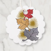 Bladbladeren Bedankjes Labels (Voorkant)