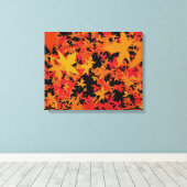 Bladbladeren Canvas Afdruk (Insitu (Houten vloer))