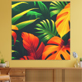 BLADBLADEREN NATUUR TUIN CANVAS AFDRUK (Insitu (Woonkamer))