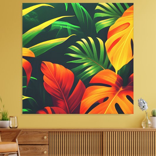 BLADBLADEREN NATUUR TUIN CANVAS AFDRUK (Insitu (Woonkamer))