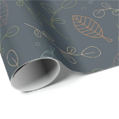 Bladbladeren van winterbos cadeaupapier (Rol Hoek)