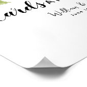 bladbladertjes en cadeautjes voor bruiloft poster (Hoek)