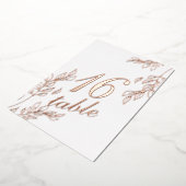 Bladbladgoud met Folie Folie Uitnodiging (Gedraaid)