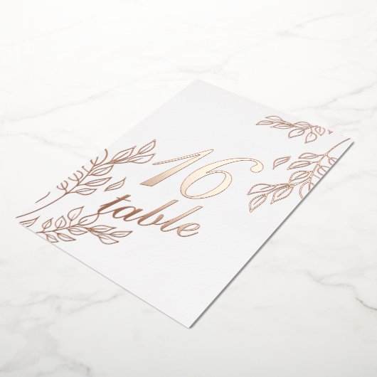 Bladbladgoud met Folie Folie Uitnodiging (Gedraaid)