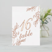 Bladbladgoud met Folie Folie Uitnodiging (Staand Voorkant)