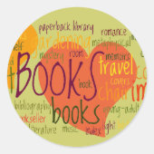 Bladbladwijzer Ronde Sticker (Voorkant)