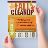 Bladblazen, Goot reinigen, Druk wassen Flyer (Hand)