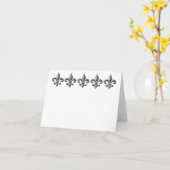 Bladbloem van lis customizable note or greeting ca kaart (Gele Bloem)