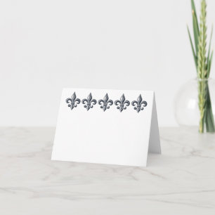 Bladbloem van lis customizable note or greeting ca kaart