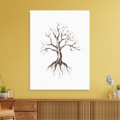 Bladboom Canvas Afdruk (Insitu (Woonkamer))