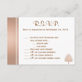 Bladboom op Nude R.S.V.P. RSVP Kaartje