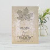 bladboom Romantisch vrijgezellenfeest Kaart (Staand voorkant)