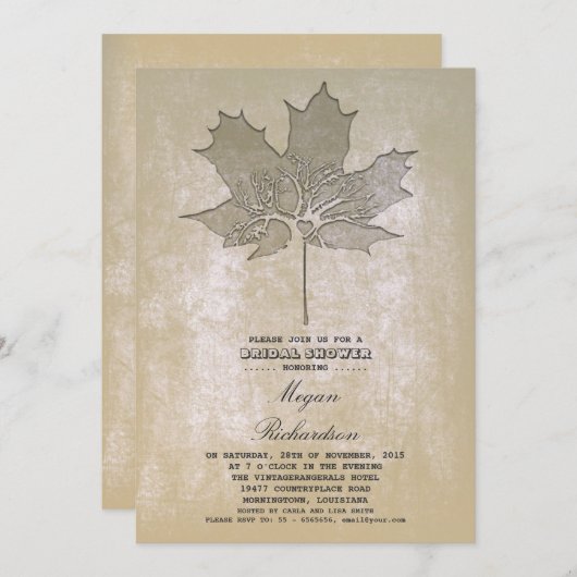 bladboom Romantisch vrijgezellenfeest Kaart (Voorkant / Achterkant)