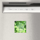 Bladbruiloft Bewaar de datum Magneet (Insitu (Vaatwasser))