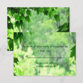 Bladbruiloft RSVP Kaartje (Voorkant / Achterkant)