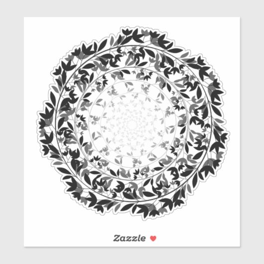 bladcirkel sticker (Vel)