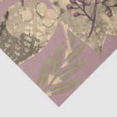 Bladcollage met bessen Dusky Pink Tissuepapier (Detail)