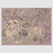 Bladcollage met bessen Dusky Pink Tissuepapier (Voorkant)