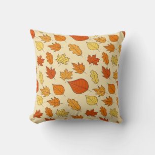 Bladconcept: Herfst Symbool Patroon Kussen