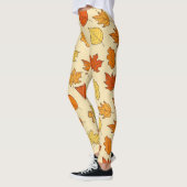 Bladconcept: Herfst Symbool Patroon Leggings (Links)