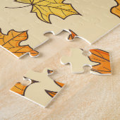 Bladconcept: Herfst Symbool Patroon Legpuzzel (Zijkant)