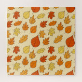 Bladconcept: Herfst Symbool Patroon Legpuzzel (Horizontaal)