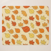Bladconcept: Herfst Symbool Patroon Sherpa Deken (Voorkant (horizontaal))