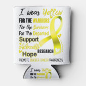 Bladder Cancer Awareness Month Ribbon Gifts Blikjeskoeler (Voorkant)