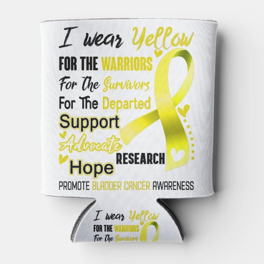 Bladder Cancer Awareness Month Ribbon Gifts Blikjeskoeler (Voorkant)