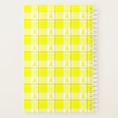 Bladder Cancer Awareness Plaid Planner, Yellow Planner (Achterkant)
