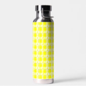 Bladder Cancer Awareness Plaid Water Bottle Waterfles (Links)