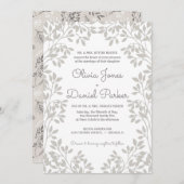  Bladderige Lijst bruiloft Kaart (Voorkant / Achterkant)