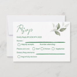 bladdetail RSVP kaartje