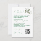 bladdetailcode RSVP kaartje (Voorkant)