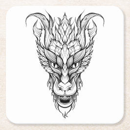 bladdraak kartonnen onderzetters