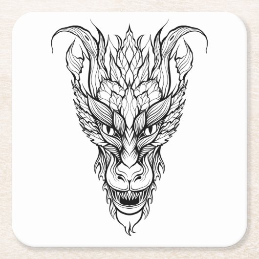 bladdraak kartonnen onderzetters (Voorkant)