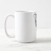 bladdraak koffiemok (Links)