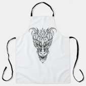 bladdraak schort (Voorkant)