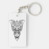 bladdraak sleutelhanger (achterkant)