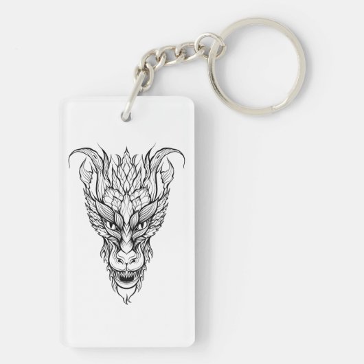 bladdraak sleutelhanger (achterkant)