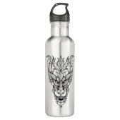 bladdraak waterfles  (Voorkant)