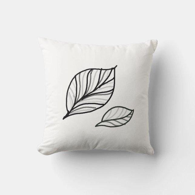 bladdruk kussen (Voorkant)