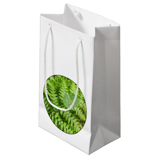 Bladdruppels Klein Cadeauzakje (Voorkant Gekanteld)