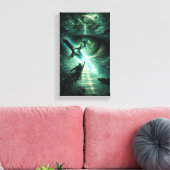 Blade Against the Cosmos Canvas Afdruk (Insitu (Woonkamer))