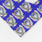 Blade Cancer Awareness Ribbon Soft Chemo Blankets Fleece Deken (Hoek)