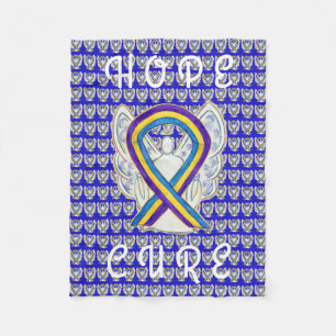 Blade Cancer Awareness Ribbon Soft Chemo Blankets Fleece Deken