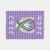 Blade Cancer Awareness Ribbon Soft Chemo Blankets Fleece Deken (Voorkant (Horizontaal))