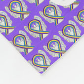Blade Cancer Awareness Ribbon Soft Chemo Blankets Fleece Deken (Hoek)